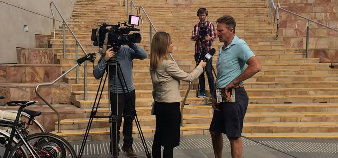 Palin Communications media interview in action